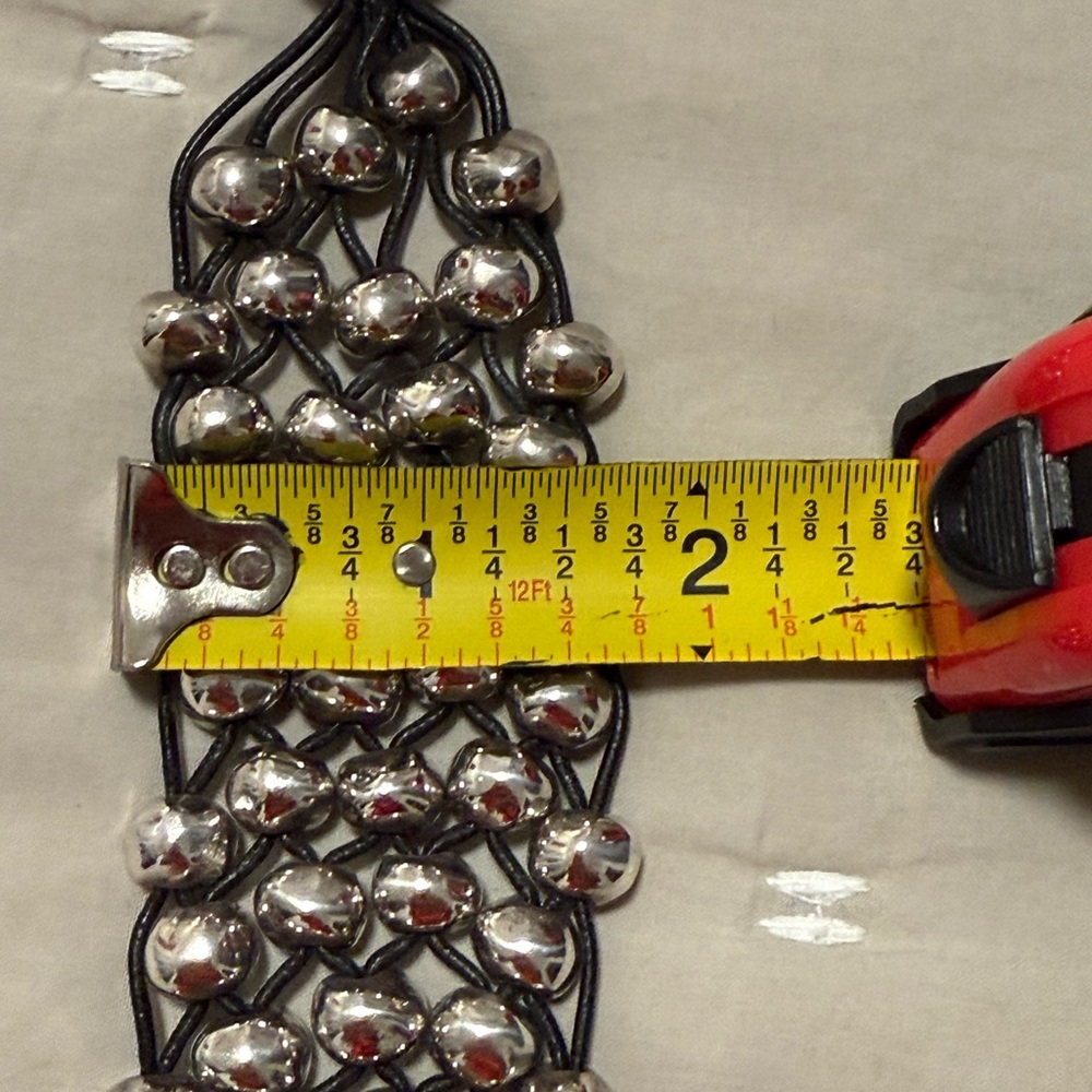 UNO de 50 silver bead and black leather bracelet - Picture 8 of 10